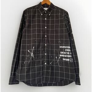 Fragment x Uniform Experiment SOPHNET. Button Down Shirt Men’s 2/M Windowpane
